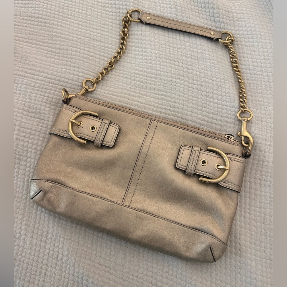 Coach gold soho bag
